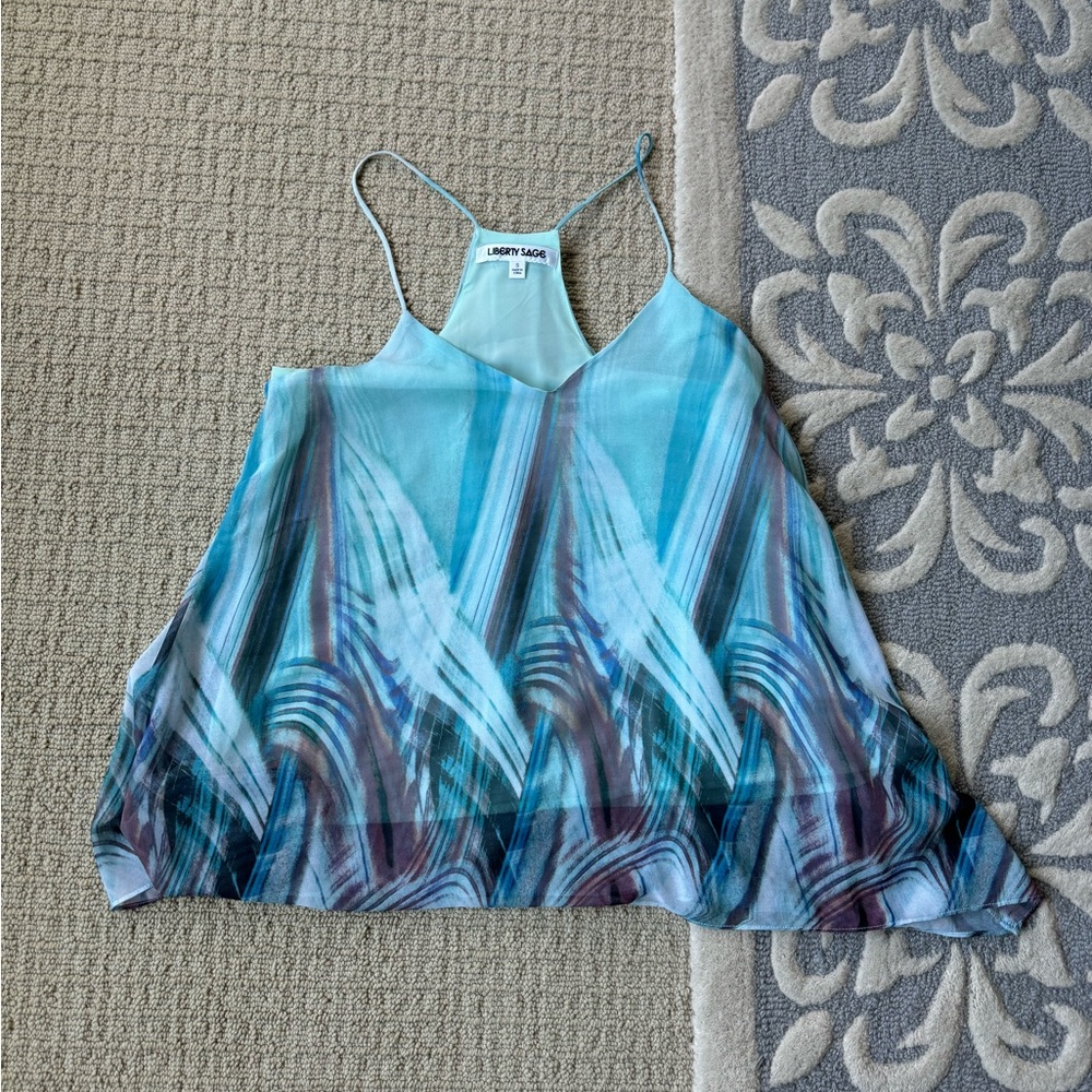 Liberty Sage flowy tank top